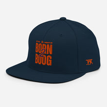 Load image into Gallery viewer, Born 2 Boog Snapback - Navy (leftside)