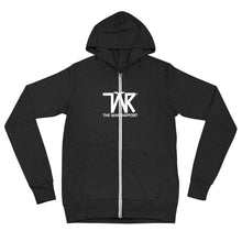Load image into Gallery viewer, TWR White Logo zip hoodie